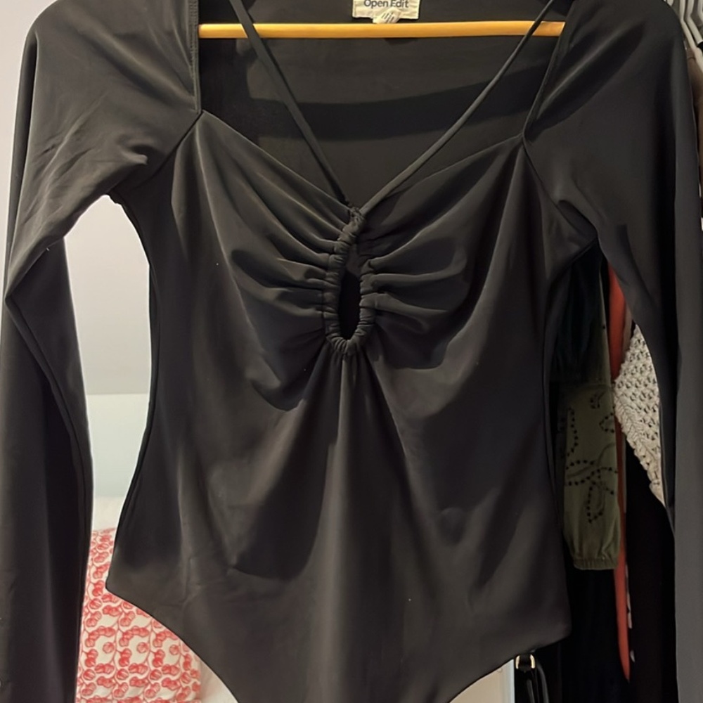 Black Bodysuit Going Out Top